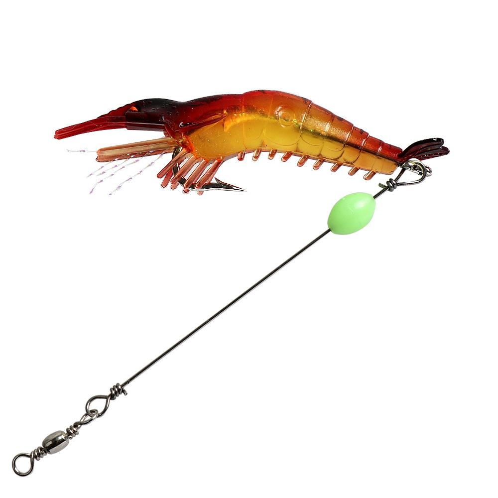 Lure Special Bionic Bait Luminous Shrimp9cm6gUniversal Fishing Lure Set with Hook for Bass, Snakehead, and Sunfish