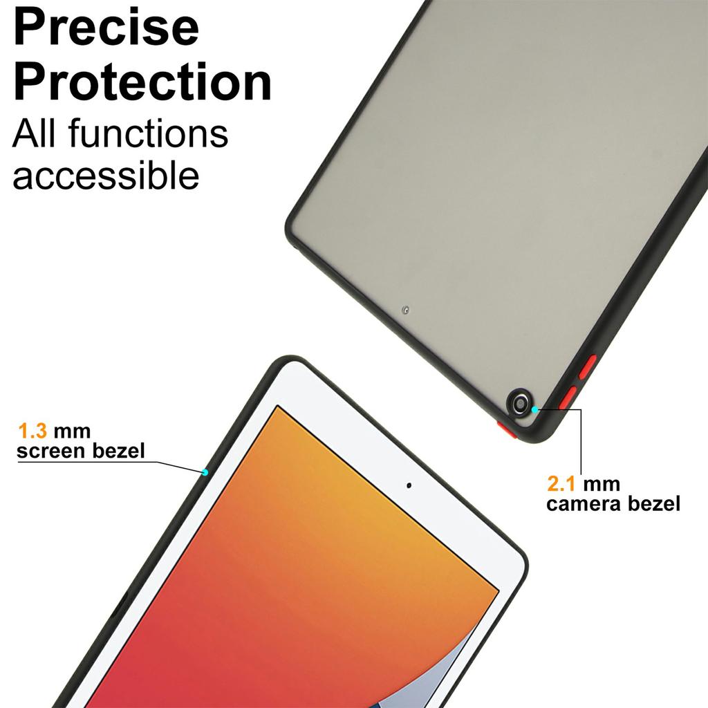 For iPad 9.7-inch (2018)/(2017) Case Skin Touch Matte Acrylic TPU Shockproof Tablet Cover