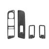 4Pcs For Volkswagen Tiguan Carbon Fiber Interior Door Control Kit Cover Trim