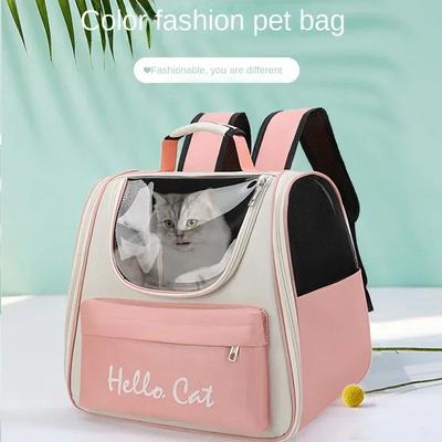 Sacs de Transport pour chat, sac à dos de voyage coupe-vent en plein air pour chat et petits chiens, sac de Transport pour chat avec coussin
