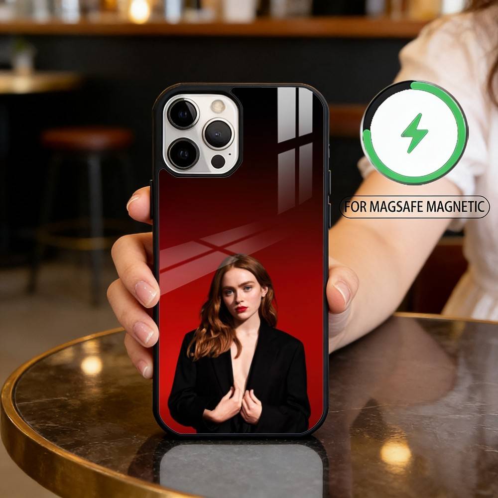 A-Actor Sadie Sink Phone Case For iPhone17,16,15,14,13,12,11 Plus,Pro Max Magnetic For Magsafe Wireless Charging