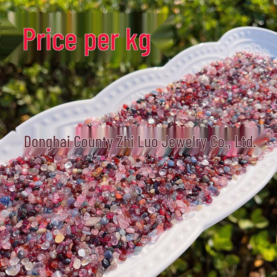 

Pink Spinel Tumbled Stone Ornament for Decoration, Phone Case, Nail Art & Children s Science Exploration.