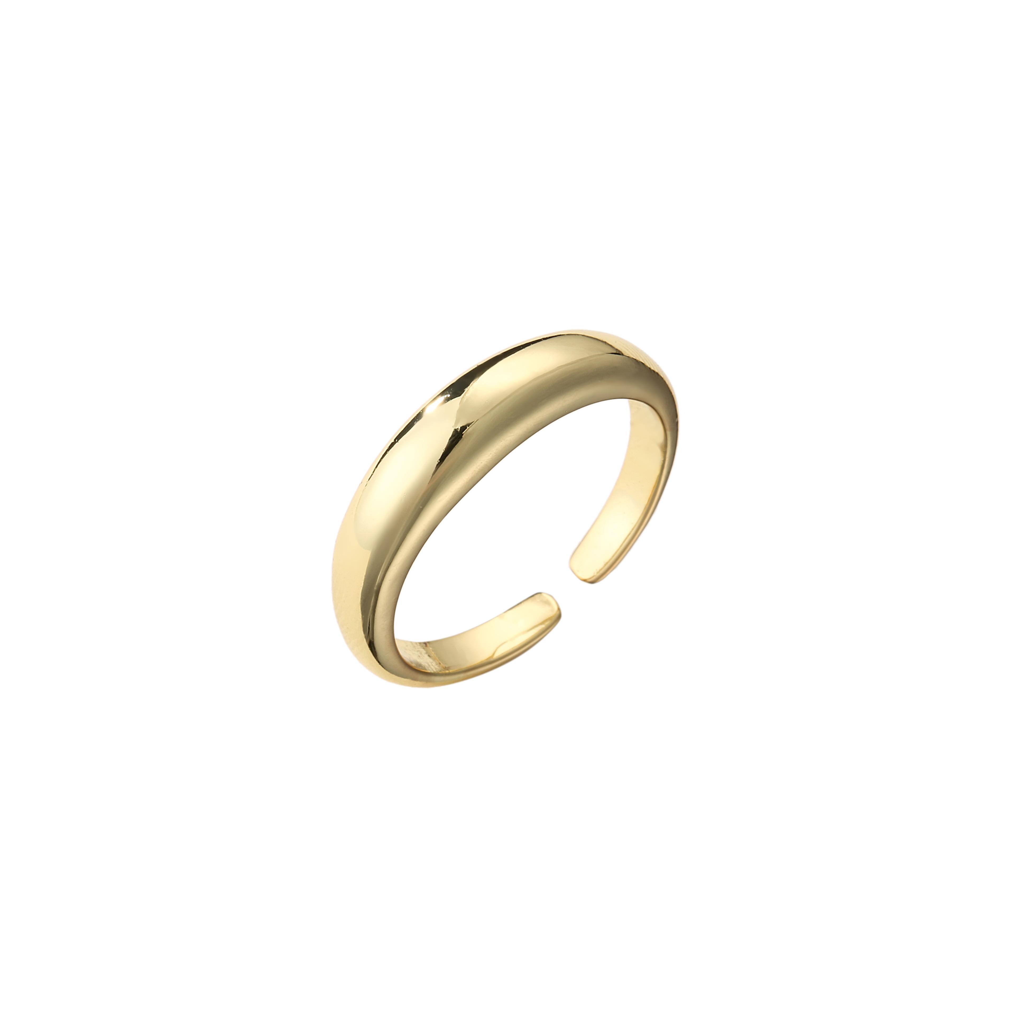 

HECHENG,Simple Open Ring For Women ,Gold Color 2021 Fashion Wedding Zircon Adjustable Finger Accessroies