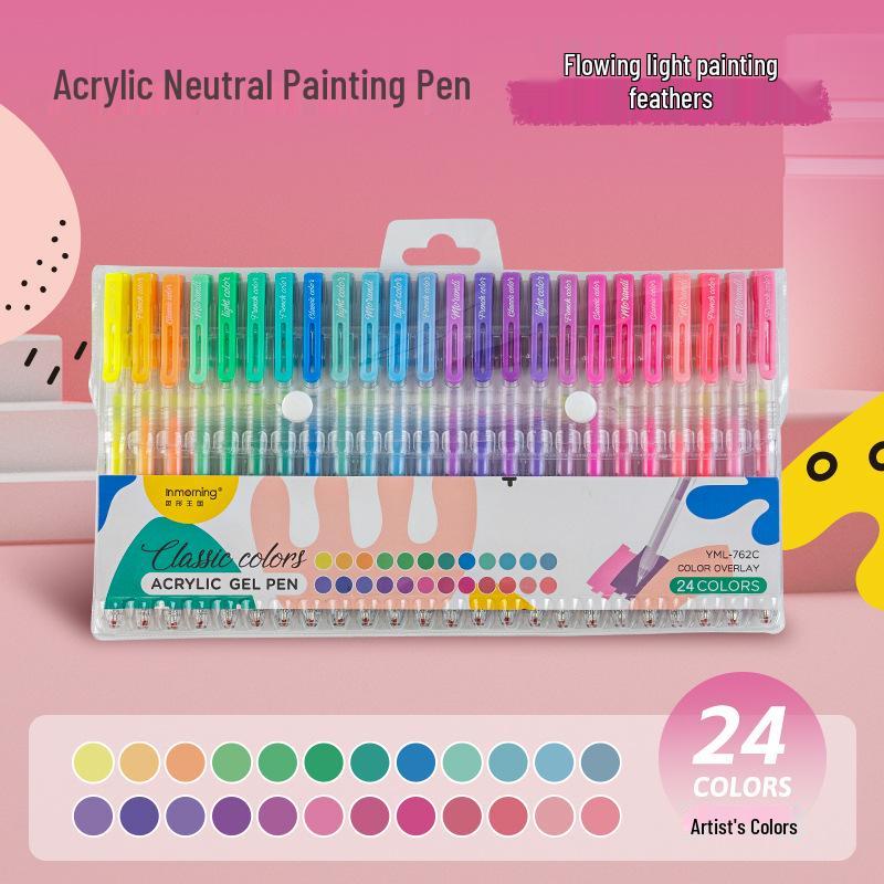 

Yimulin Acrylic Artist Colors Neutral Pens for Note-Taking 0.5mm