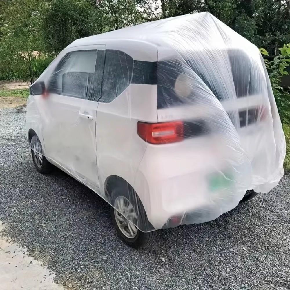 Dustproof Disposable Car Cover Transparent Vehicle Cover Universal Car Covers Auto Body Protection