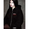 American Style Personalized Pattern Printed Men's and Women's Zipper Hoodie, Loose and Casual Zipper Sweater