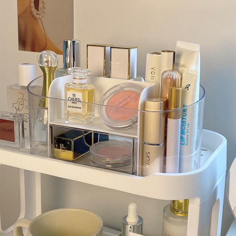 Wall-Mounted Bathroom Mirror Cabinet with Storage Shelves