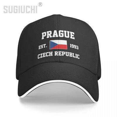 Baseball Cap Czech Republic EST.1993 Prague Capital Unisex WoUnisex Unisex Hip Hop Sandwich Caps Snapback Golf Hat Fishing