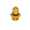 Tapón de drenaje de aceite magnético M12x1.5 y junta de arandela para Honda CRF XR Z50 CR80 50cc 90/110/125/140/150CC Pit Dirt Bike Motor