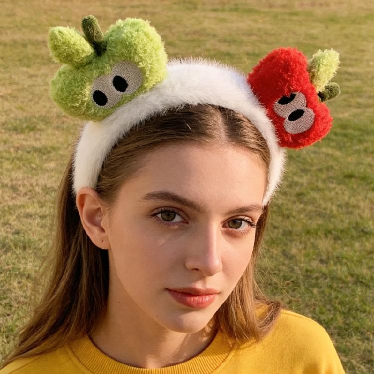Fashionable Fruit Headwear Lightweight Plush Fabric Hair Band Props For Outdoor Activity And Daily Styling Tool