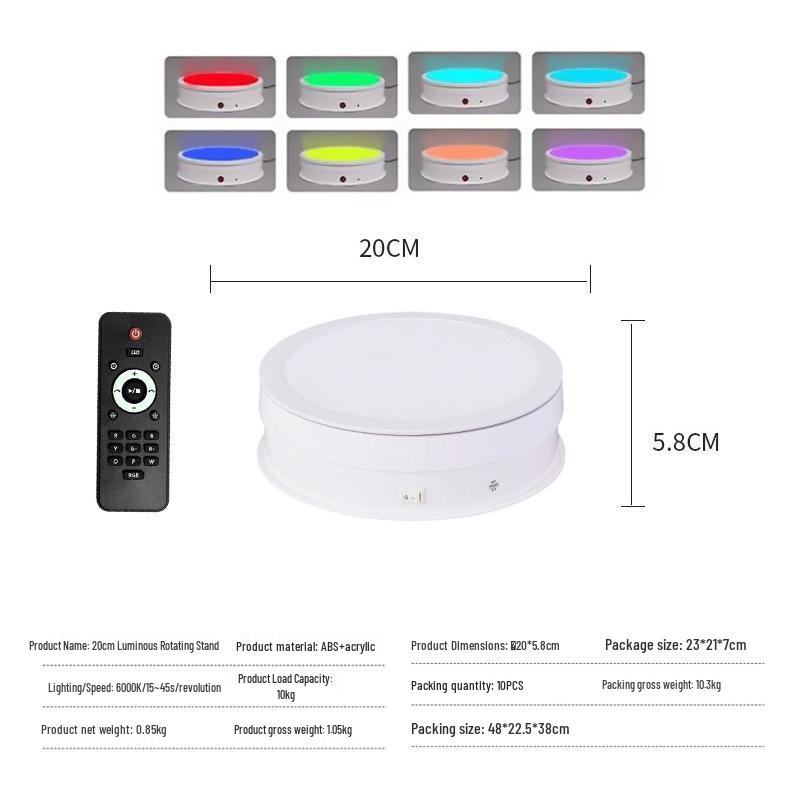 360° LED Adjustable Rotating Display Stand