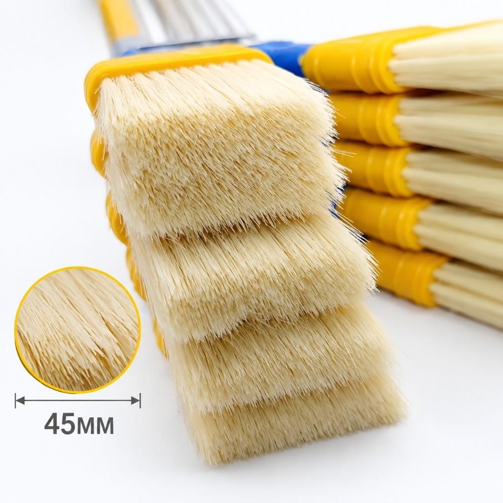 10pcs Nylon Bristle Flat Brush Set High Elasticity Chip Brush Flat Paint Brush Dust Cleaning