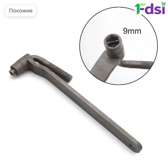 Motorcycle Valve Adjusting Tool 9mm Valve Screw Wrench Valve Screw Remover Installer Tool for Engine Maintenance and Repair One Size чёрный