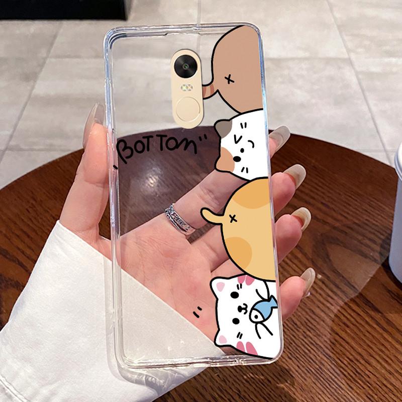 Casing For Xiaomi Redmi Note 4 Note 4x Capa Coque Clear Silicone Jelly Soft TPU Back Cover Cute Rabbit Cat Dinasaur Phone Case