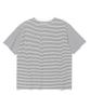 RAYFIKERS Striped Small Embroidered Crop Short Sleeve Mq2Tu277_Ivory