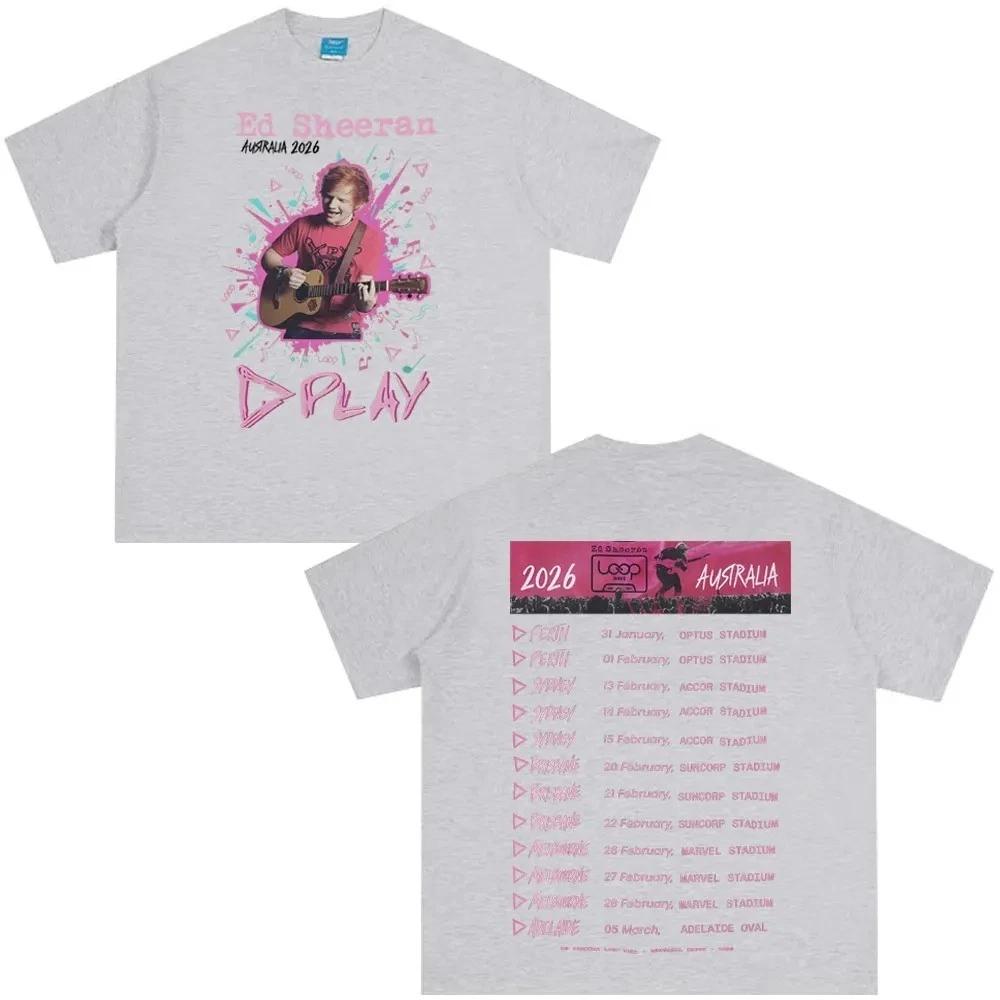 Ed Sheeran Printed TShirt Tour Merchandise TShirt Unisexs and Womens Fashion Summer Comfort TShirt Fan Gift