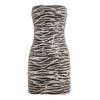 European and American Spice Girls Style Slim-fit Zebra Pattern Party Sequins Sexy Tube Top Dress Personalized Street Style Buttocks Dress