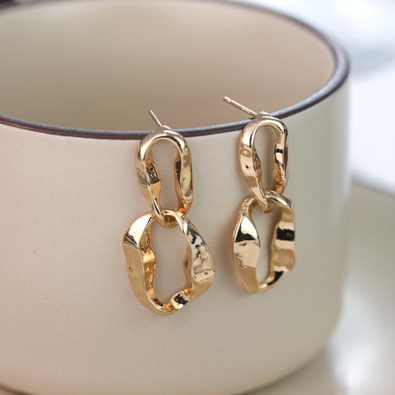 

Серьги-иглы из серебра 925 пробы, преувеличенный металл, дизайн высокого класса, серьги, модный стиль, листья, ретро, персонализированные серьги, женские