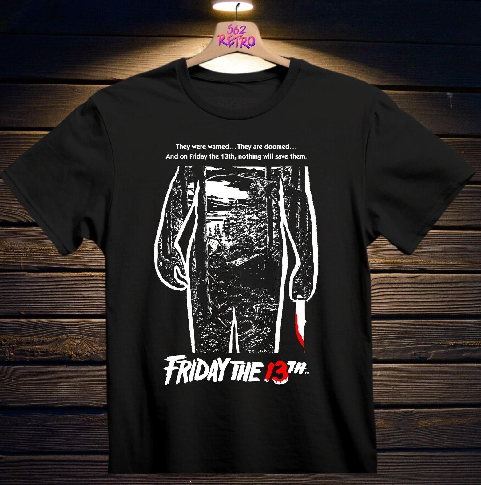 Friday The 13th Horror Movie T-Shirt Black S-3XL XXXXL
