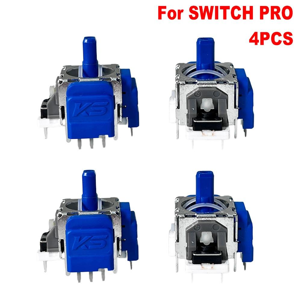 4PCS 3D Analog Hall ThumbStick Rocker Replacement for PS5/PS4/Xbox/Switch Pro Game Controller
