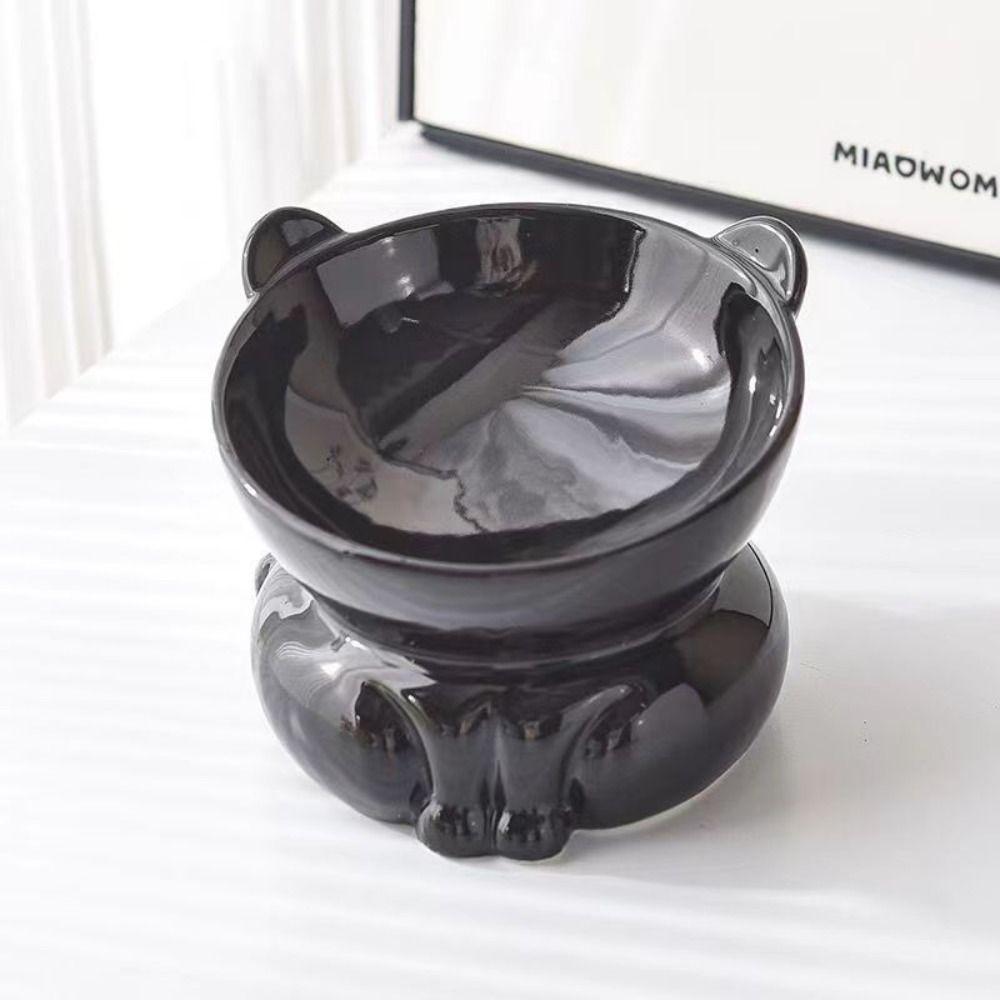 Cute Pet High Foot Bowl Creative Pet Drinking Feeder Multi-use Cat Bowl  Water Container
