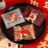 100pcs Handmade Snowflake Crisp Packaging Bag Transparent New Year Sealing Bag  Snack