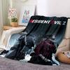 1Pc Resident Evil Remake Poster Flannel Blanket, Soft And Comfortable, Casual Warm, Camping Travel, Christmas, Halloween Xmas Gift L1466