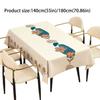 Rectangular PU Tablecloth Waterproof Oil-Resistant Non-Slip Silk Texture For Home Dining Table