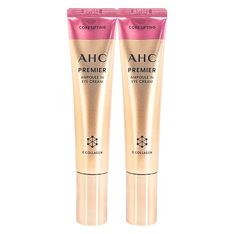 A.H.C green tube lifting and firming eye cream, maintaining firmness, lightening lines, anti-wrinkle, moisturizing 9th 40ml*2