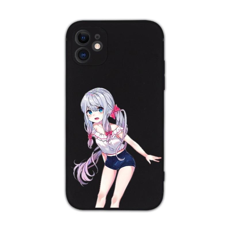 Cute Girl Izumi Sagiri Phone Case For IPhone 11 12 13 Pro Max X XR XSMax 6 6S 7 8 Plus SE 2022 Soft Square Color Phone Cover
