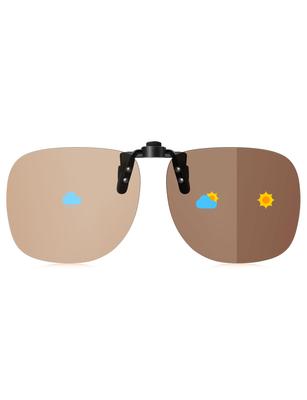 Polarized Photochromic for Day and Night Outdoor Lightweight [TINHAO] Clip-on Sunglasses, Lenses, Lenses, UV400, Flip-up, Glasses, Use, Driving, Use,