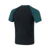 Li Ning Swimming Series Color Block Letter Round Neck Pullover Sports Long Sleeve Swimsuit Men Swimsuit Balsam-Green Black ASLT093-2