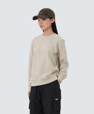 SNOWPEAK APPAREL Land Women'S Sweatshirt (S25Fwfht61) Light Beige