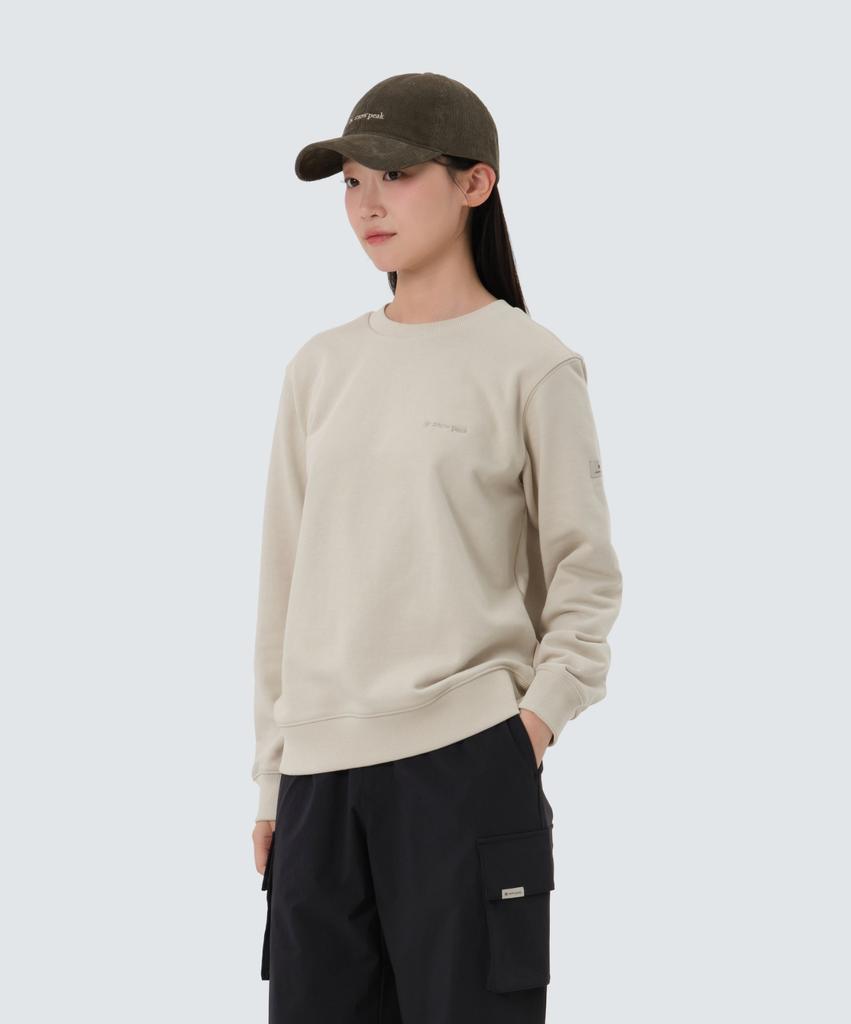 SNOWPEAK APPAREL Land Women'S Sweatshirt (S25Fwfht61) Light Beige