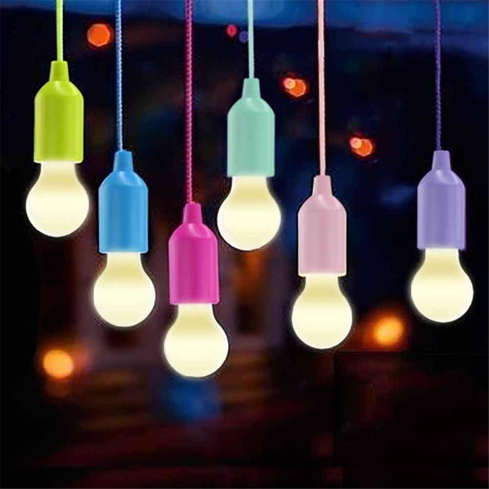 Tragbare 6 Stück LED-Lampe zum Wandern, Angeln, Schreibtisch, Campingzelt, Gartenlampe, batteriebetriebene Lampe