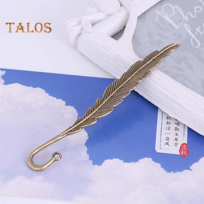 2Pcs Feather Bookmark Metal Book Mark Page Reading DIY Gifts Stationery for Home Study School Office