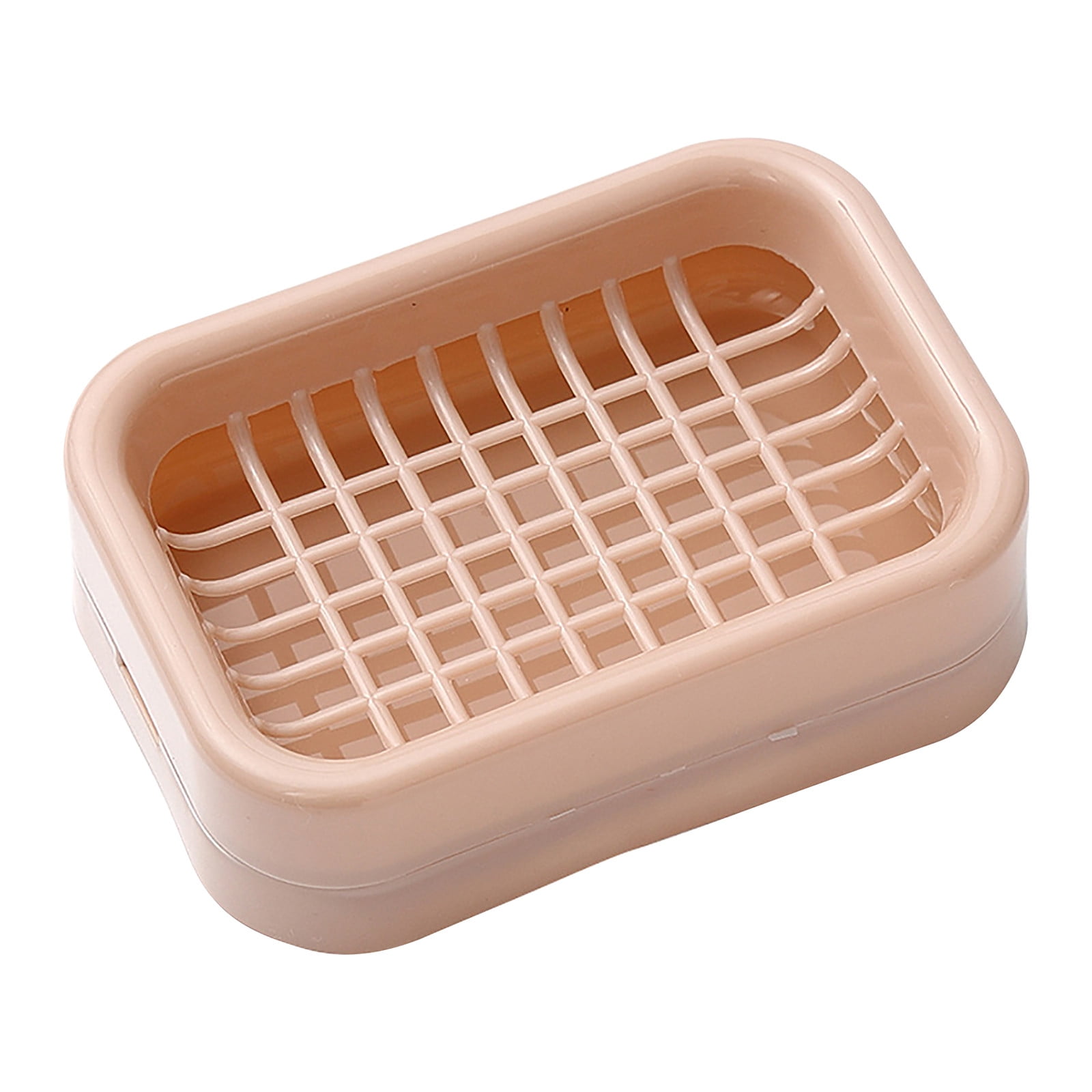 

Household Soap Box, Toilet Bathroom Soap Double-Layer Storage Rack, Draining Soap Shelf For Bathroom Hotel One Size рожевий