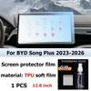 Car Interior Screen Protector Console GPS Navigation LCD Screene TPU Film Scratch Resistant For BYD Song Plus 2023-2026