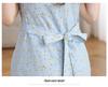 French Retro Floral Midi Dress - Elegant Ruffle Skirt for Summer Vacation