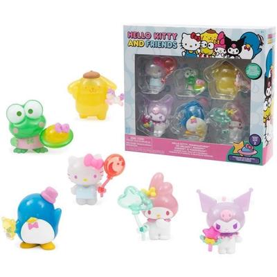 Set of 6 Figurines - GPTOYS - HELLO KITTY - HKT11 - Collection - 5 Cm - From 6 Years Old