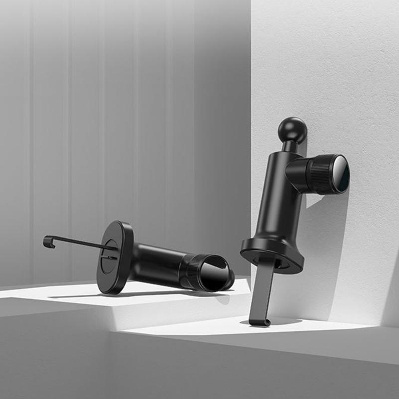 Clipes de Saída de Ar Gancho Giratório para Saída de Ar Suporte de Carro Junta Esférica 17mm Suporte de Pegada para Suporte Carregador de Telefone