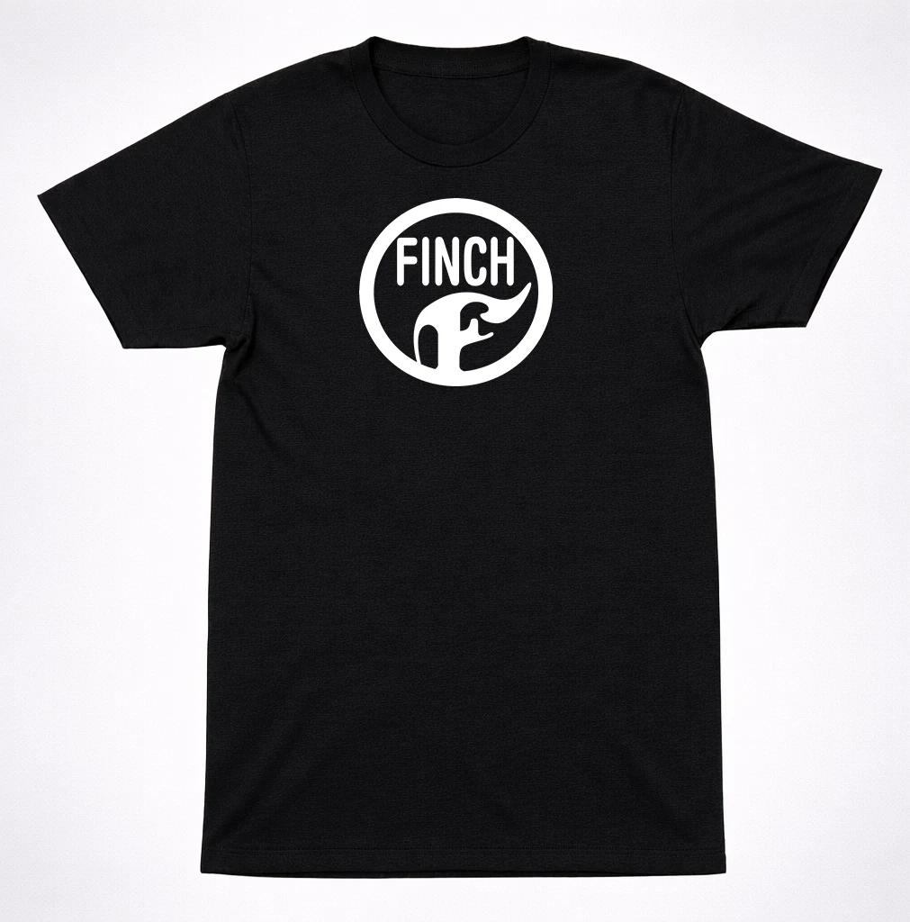 

Футболка Finch Черный Круглый Логотип Пост-Хардкор Эмо Банд Ти Белый Принт M