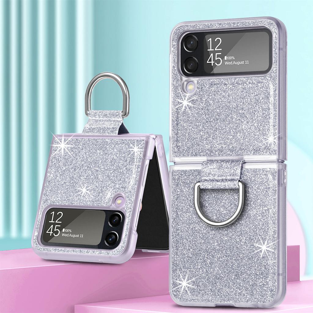 With Ring Holder Slim Protection Case For Samsung Galaxy Z Flip 4 5g Flip4 Flip3 Flip 3 Cell Phone Cover For Samsung Z Flip4