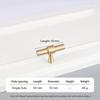 Satin Brass Drawer Pulls T Shape Furniture Handles Modern Pull Handles  Kitchen Cabinet Wardrobe