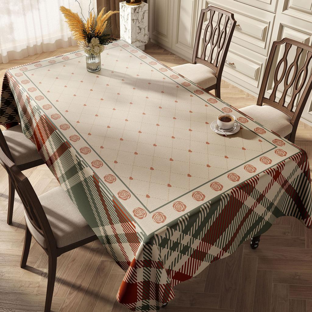 Dining Table Tablecloth Waterproof, Oil-Proof, Wash-Free And Anti-Scalding Pvc Light Luxury High-End Coffee Table Cloth Desktop Tablecloth Cover Cloth
