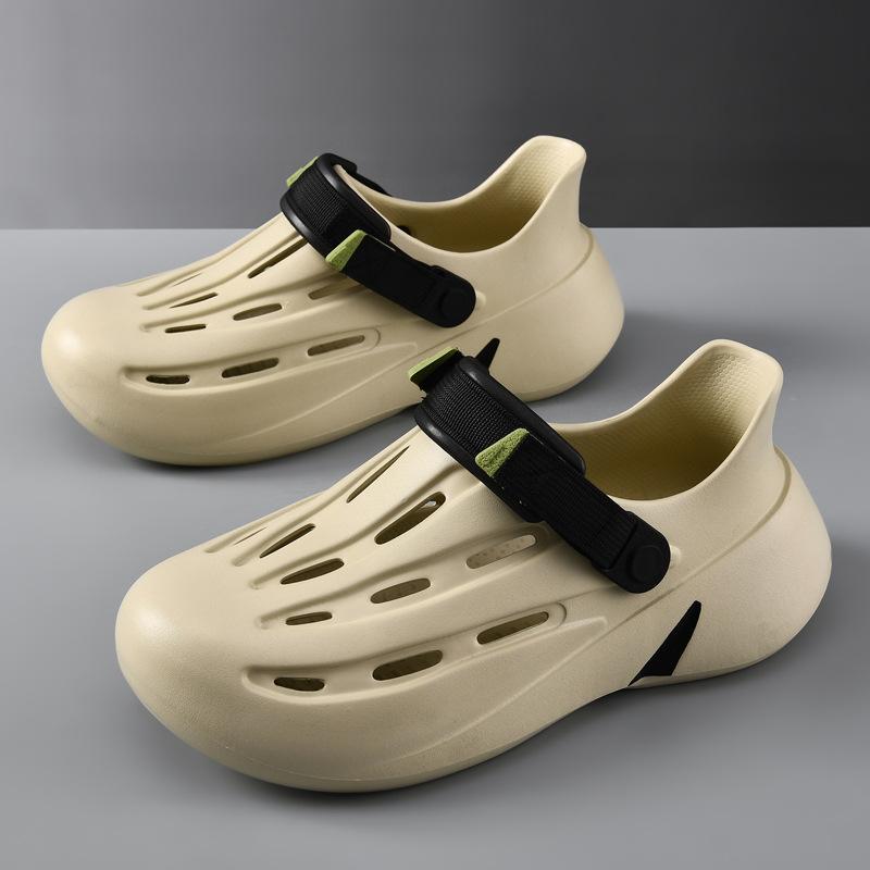 Hole Shoes Men's Summer New Wear Wear Wear-resistant Sports Bag Head Slippers Outdoor Beach Cool Slippers