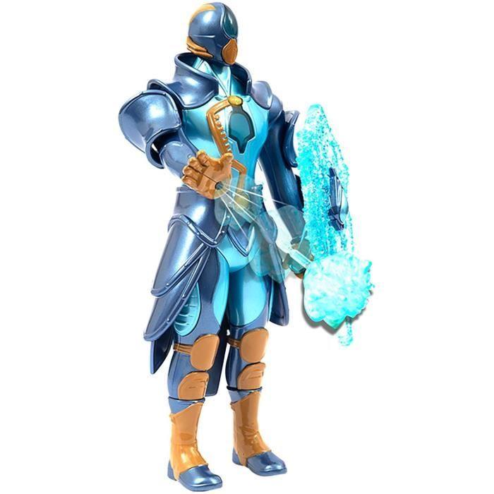 Figurine articulée - GORMITI - Gormiti avec attaque lumineuse Eau - Aqu - 27 cm - À partir de 4 ans - GRV071