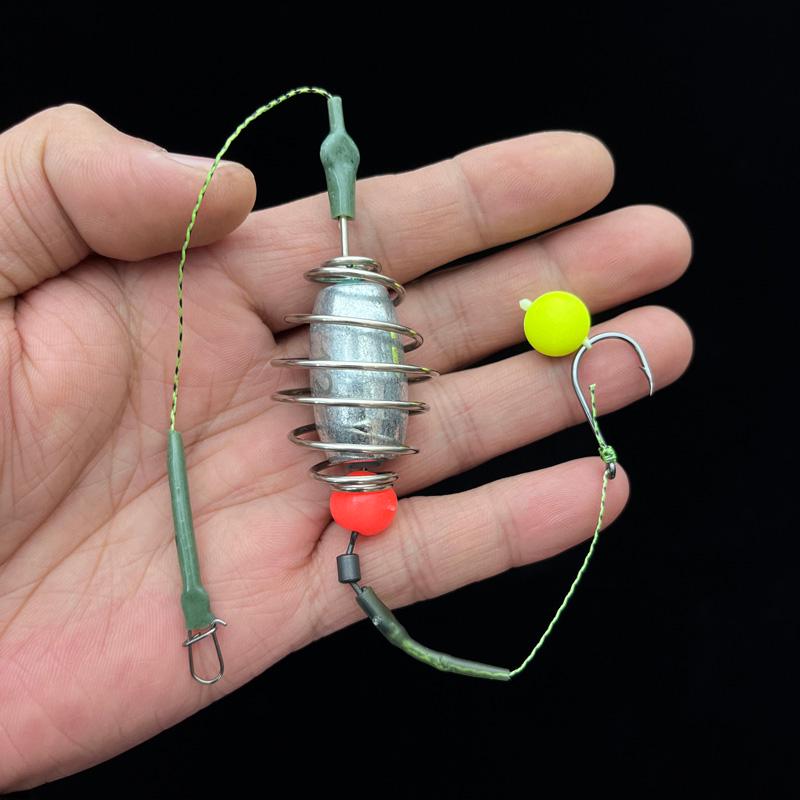 

European Detachable Bead Fishing Rig with BKK Chiyou Hook for Carp and Grass Carp