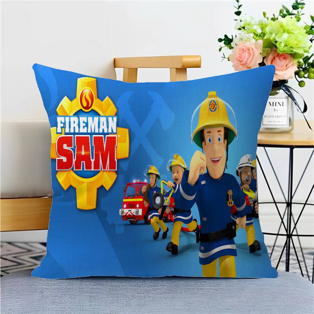 

Пожарный Сэм Персонализированная Фотография Текст Домашние Декоративные Подушки Бытовые Подарки 45x45см 12x12Inch