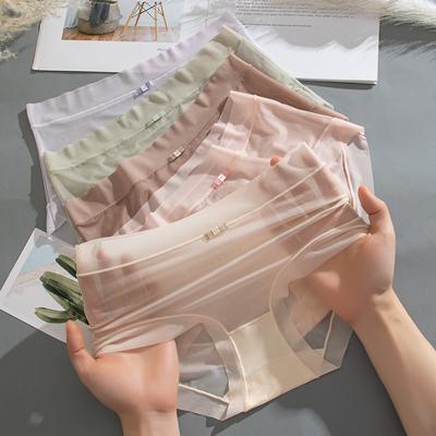 Frauen Sexy Eis Seide Höschen Slips Weibliche Nahtlose Unterwäsche Atmungsaktive Unterhose Damen Höschen Dessous